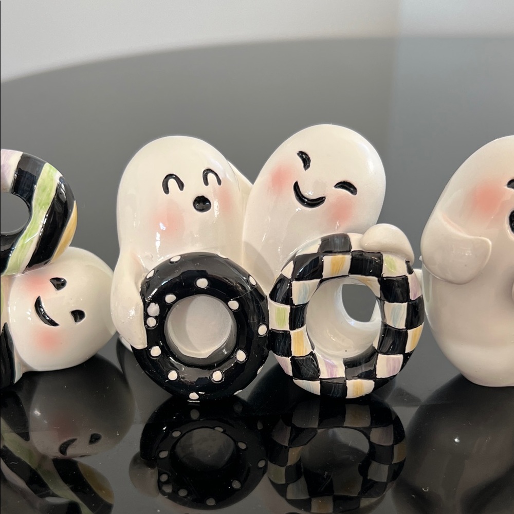 MacKenzie-Childs Boo Spooky Ghosts Set - Picture 3 of 13